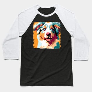 Miniature American Shepherd Pop Art - Dog Lover Gifts Baseball T-Shirt